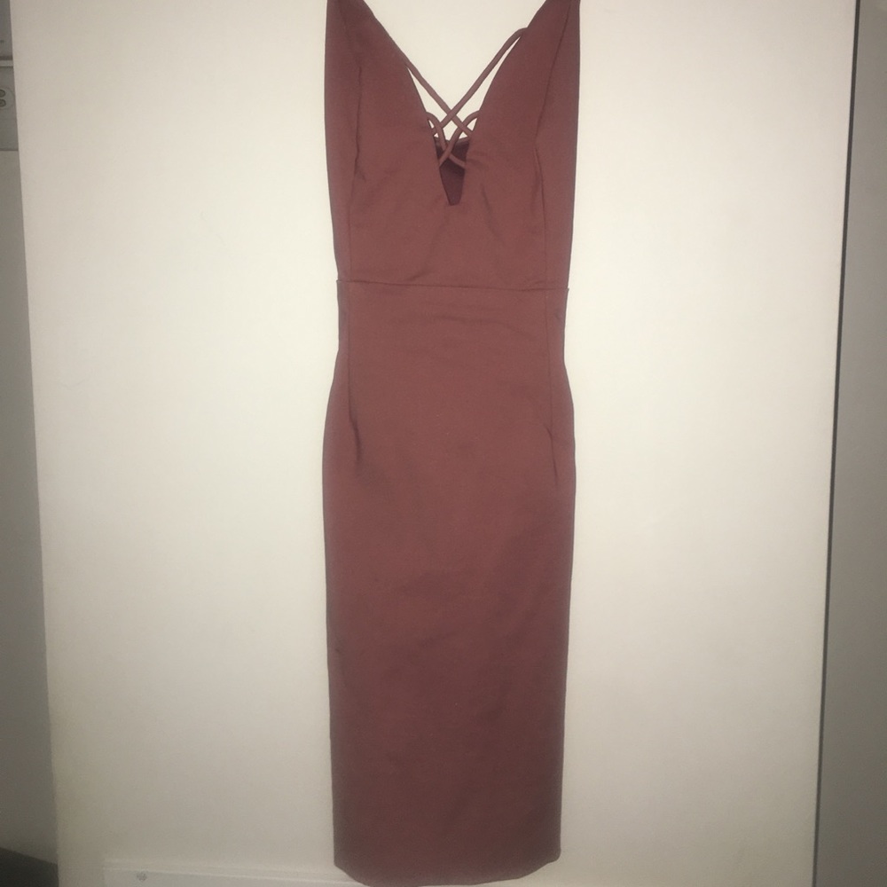 Pink tight party dress